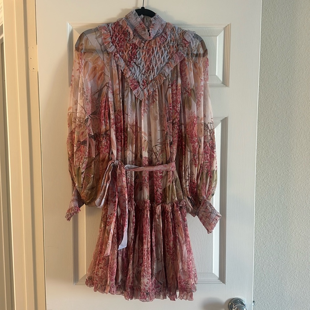 Zimmerman silk dress w slip